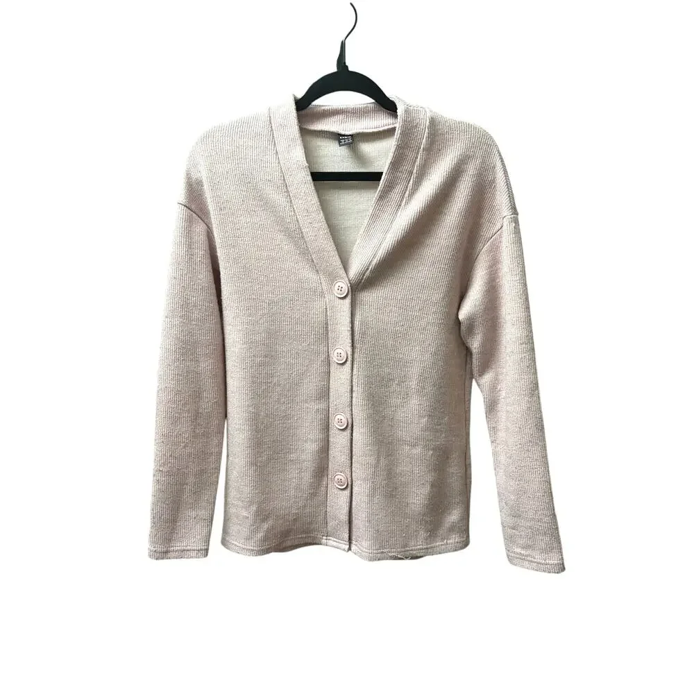 Preloved-XS-Shein Rib-Knit Longline Cardigan
